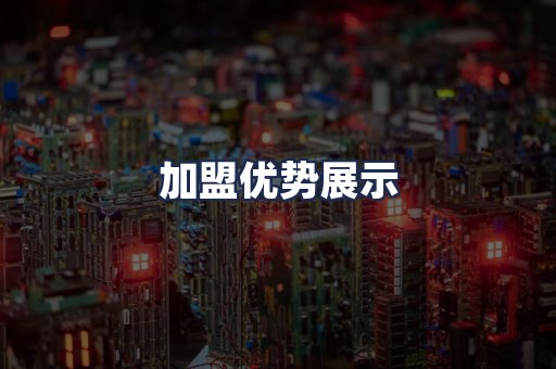 加盟优势展示
